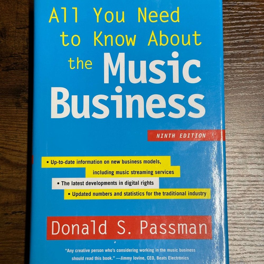 All You Need to Know about the Music Business 9th Edition Hard Cover Don S. Pass
